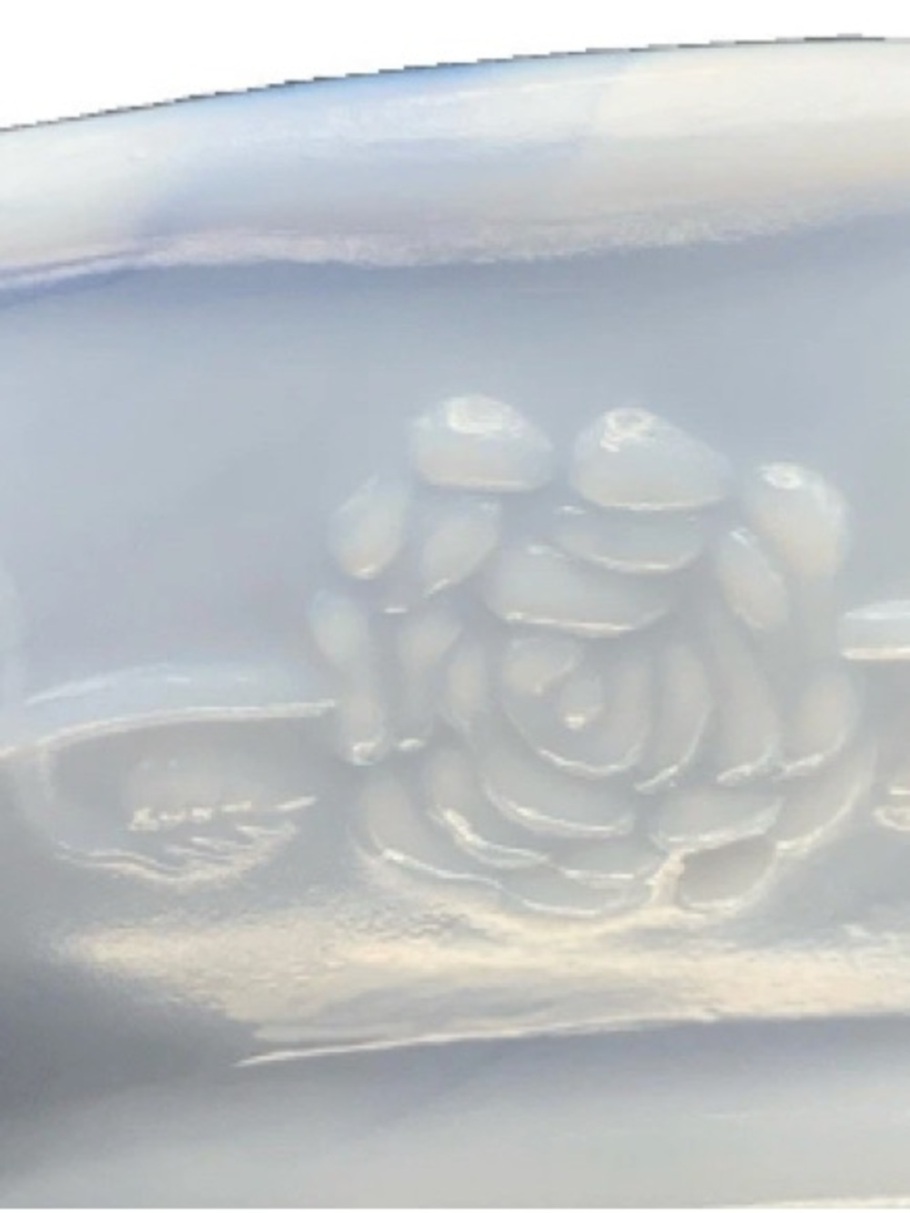 Vintage Avon Soap Dish Floral Rose Pattern May 1978 Stamp Blue White
